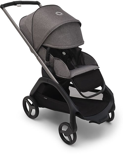 Bugaboo Bugaboo Dragonfly Complete - Seat Frame & Canopy - Graphite Grey Melange - Ultra-compact from birth to 15kg Pushchairs