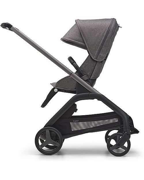 Bugaboo Bugaboo Dragonfly Complete - Seat Frame & Canopy - Graphite Grey Melange - Ultra-compact from birth to 15kg Pushchairs