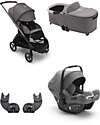 Bugaboo Bugaboo Dragonfly Complete - Seat Frame & Canopy - Graphite Grey Melange - Ultra-compact from birth to 15kg Pushchairs