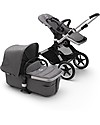 Bugaboo Bugaboo Fox 2 All-terrain Seat and Bassinet Complete Stroller - Aluminium Frame+ Grey Mélange Textiles+Grey Mélange Canopy Pushchairs