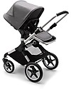 Bugaboo Bugaboo Fox 2 All-terrain Seat and Bassinet Complete Stroller - Aluminium Frame+ Grey Mélange Textiles+Grey Mélange Canopy Pushchairs