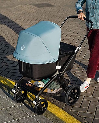 Bugaboo Bugaboo Fox 2 All-terrain Seat and Bassinet Complete Stroller - Aluminium Frame+ Light Grey Textiles+Light Grey Canopy Pushchairs