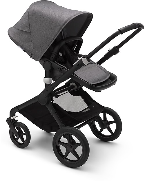 Bugaboo Bugaboo Fox 2 All-terrain Seat and Bassinet Complete Stroller - Black Frame+ Black Textiles+Black Canopy Pushchairs