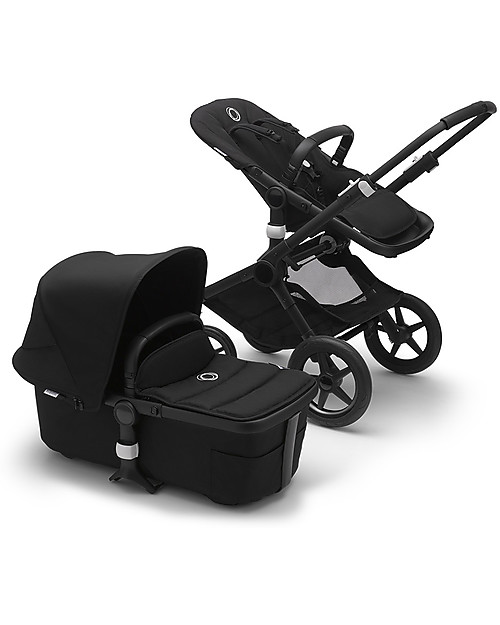 Bugaboo Bugaboo Fox 2 All-terrain Seat and Bassinet Complete Stroller - Black Frame+ Black Textiles+Black Canopy Pushchairs