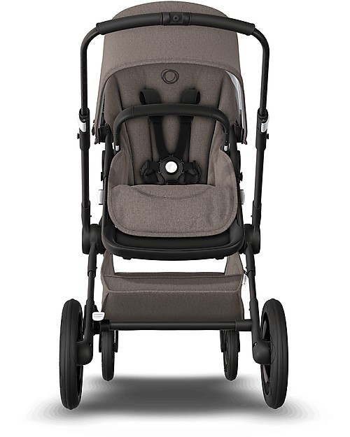 Bugaboo Bugaboo Fox 2 All-terrain Seat and Bassinet Complete Stroller - Black Frame+ Mineral Taupe Textiles+Mineral Taupe Canopy Pushchairs