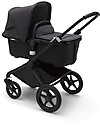 Bugaboo Bugaboo Fox 2 All-terrain Seat and Bassinet Complete Stroller - Black Frame+ Washed Black Textiles+Washed Black Canopy Pushchairs