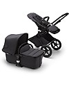 Bugaboo Bugaboo Fox 2 All-terrain Seat and Bassinet Complete Stroller - Black Frame+ Washed Black Textiles+Washed Black Canopy Pushchairs