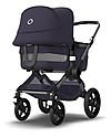 Bugaboo Bugaboo Fox 3 Classic Complete - Pram and Pushchair - Graphite Frame + Dark Navy Cover and Canopy Trio and Duo Strollers