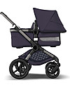 Bugaboo Bugaboo Fox 3 Classic Complete - Pram and Pushchair - Graphite Frame + Dark Navy Cover and Canopy Trio and Duo Strollers