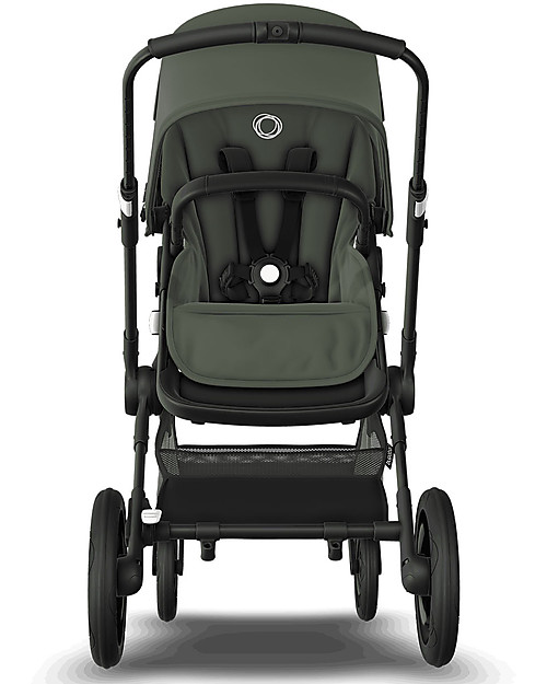 Bugaboo Bugaboo Fox 3 Complete - Pram and Pushchair - Black Frame + Forest Green Cover and Canopy Pushchairs