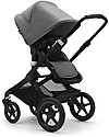 Bugaboo Bugaboo Fox 3 Complete - Pram and Pushchair - Black Frame + Gray Mélange Cover and Canopy Trio and Duo Strollers