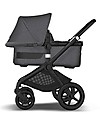 Bugaboo Bugaboo Fox 3 Complete - Pram and Pushchair - Black Frame + Gray Mélange Cover and Canopy Trio and Duo Strollers