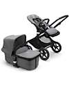 Bugaboo Bugaboo Fox 3 Complete - Pram and Pushchair - Black Frame + Gray Mélange Cover and Canopy Trio and Duo Strollers
