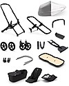 Bugaboo Bugaboo Fox 3 Complete - Pram and Stroller - Black Frame+  Midnight Black Textiles and Canopy Trio and Duo Strollers