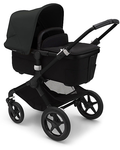 Bugaboo Bugaboo Fox 3 Complete - Pram and Stroller - Black Frame+  Midnight Black Textiles and Canopy Trio and Duo Strollers