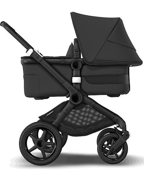 Bugaboo Bugaboo Fox 3 Complete - Pram and Stroller - Black Frame+  Midnight Black Textiles and Canopy Trio and Duo Strollers