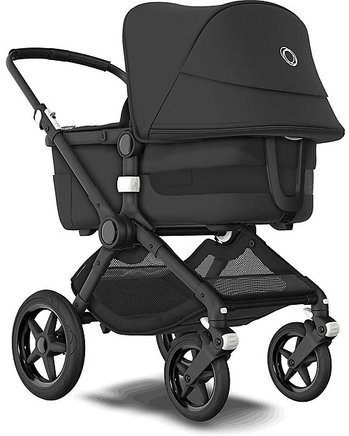 Bugaboo Bugaboo Fox 3 Complete - Pram and Stroller - Black Frame+  Midnight Black Textiles and Canopy Trio and Duo Strollers