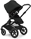 Bugaboo Bugaboo Fox 3 Complete - Pram and Stroller - Black Frame+  Midnight Black Textiles and Canopy Trio and Duo Strollers