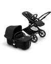 Bugaboo Bugaboo Fox 3 Complete - Pram and Stroller - Black Frame+  Midnight Black Textiles and Canopy Trio and Duo Strollers