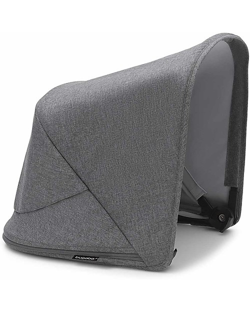 Bugaboo Bugaboo Fox 3 Complete - Pram and Stroller - Graphite Frame+  Grey Melange Textiles and Canopy Trio and Duo Strollers