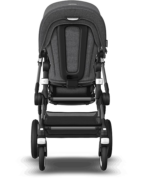 Bugaboo Bugaboo Fox 3 Complete - Pram and Stroller - Graphite Frame+  Grey Melange Textiles and Canopy Trio and Duo Strollers
