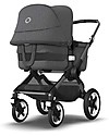 Bugaboo Bugaboo Fox 3 Complete - Pram and Stroller - Graphite Frame+  Grey Melange Textiles and Canopy Trio and Duo Strollers