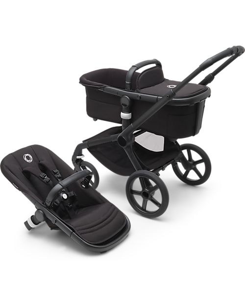 Bugaboo Bugaboo Fox5 Complete Set - Black Midnight Black - from Birth to 22kg Trio and Duo Strollers