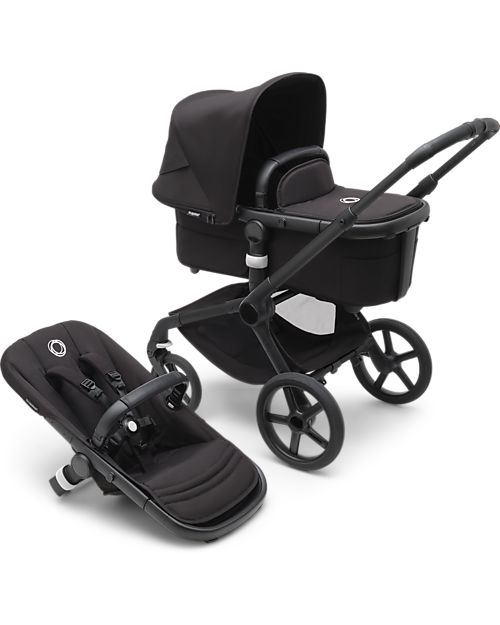 Bugaboo Bugaboo Fox5 Complete Set - Black Midnight Black - from Birth to 22kg Trio and Duo Strollers