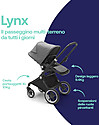 Bugaboo Bugaboo Lynx - Black/Grey Mélange - Multi-terrain Stroller - PushChair + Carry Cot Pushchairs