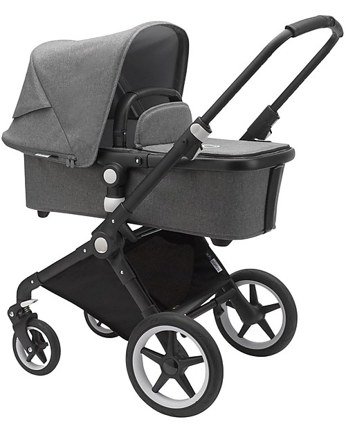 Bugaboo Bugaboo Lynx - Black/Grey Mélange - Multi-terrain Stroller - PushChair + Carry Cot Pushchairs