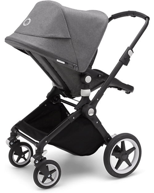 Bugaboo Bugaboo Lynx - Black/Grey Mélange - Multi-terrain Stroller - PushChair + Carry Cot Pushchairs
