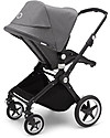 Bugaboo Bugaboo Lynx - Black/Grey Mélange - Multi-terrain Stroller - PushChair + Carry Cot Pushchairs