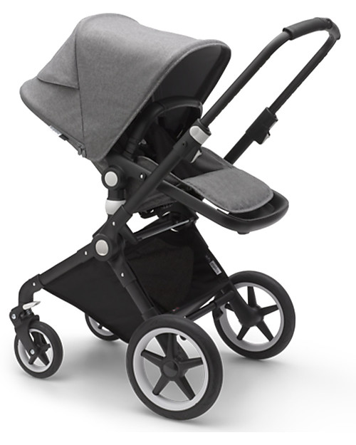 Bugaboo Bugaboo Lynx - Black/Grey Mélange - Multi-terrain Stroller - PushChair + Carry Cot Pushchairs