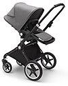 Bugaboo Bugaboo Lynx - Black/Grey Mélange - Multi-terrain Stroller - PushChair + Carry Cot Pushchairs
