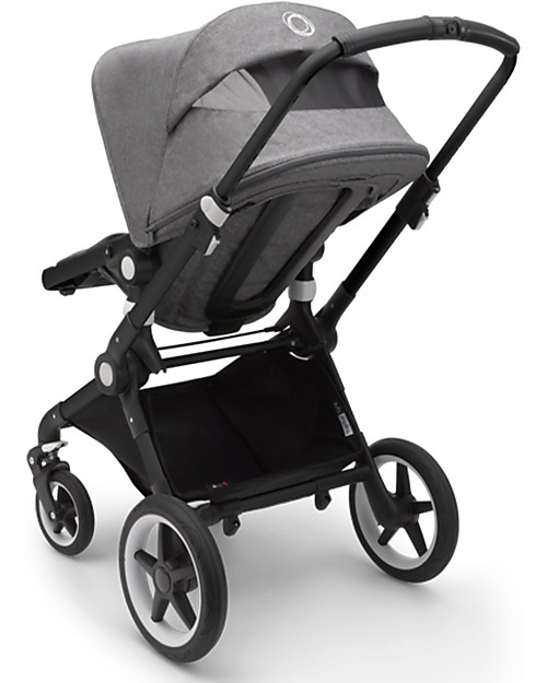 Bugaboo Bugaboo Lynx - Black/Grey Mélange - Multi-terrain Stroller - PushChair + Carry Cot Pushchairs