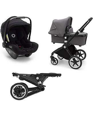 Bugaboo Bugaboo Trio Lynx with Carrycot and Turtle Air Car Seat Trio and Duo Strollers