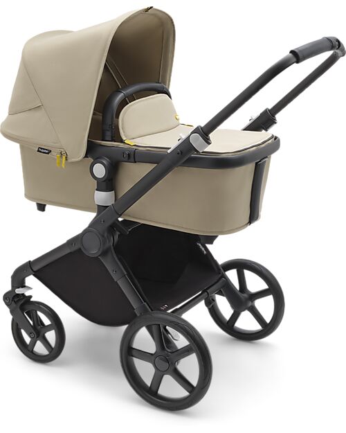 Bugaboo Fox Cub Complete Set - Black Desert Beige - from Birth to 22kg! Trio and Duo Strollers