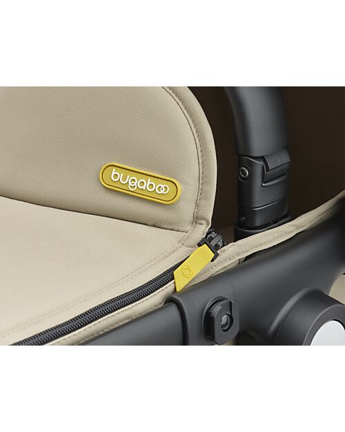 Bugaboo Fox Cub Complete Set - Black Desert Beige - from Birth to 22kg! Trio and Duo Strollers