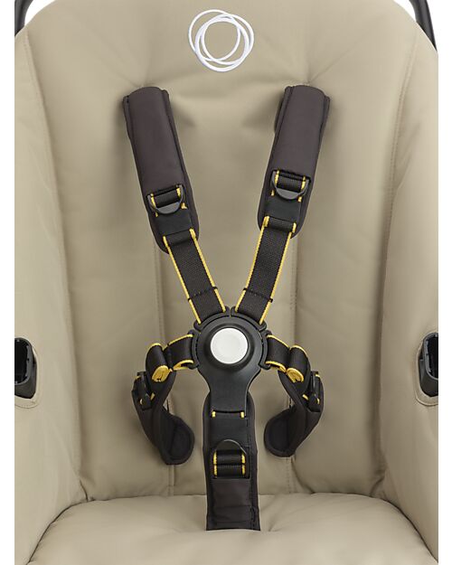 Bugaboo Fox Cub Complete Set - Black Desert Beige - from Birth to 22kg! Trio and Duo Strollers