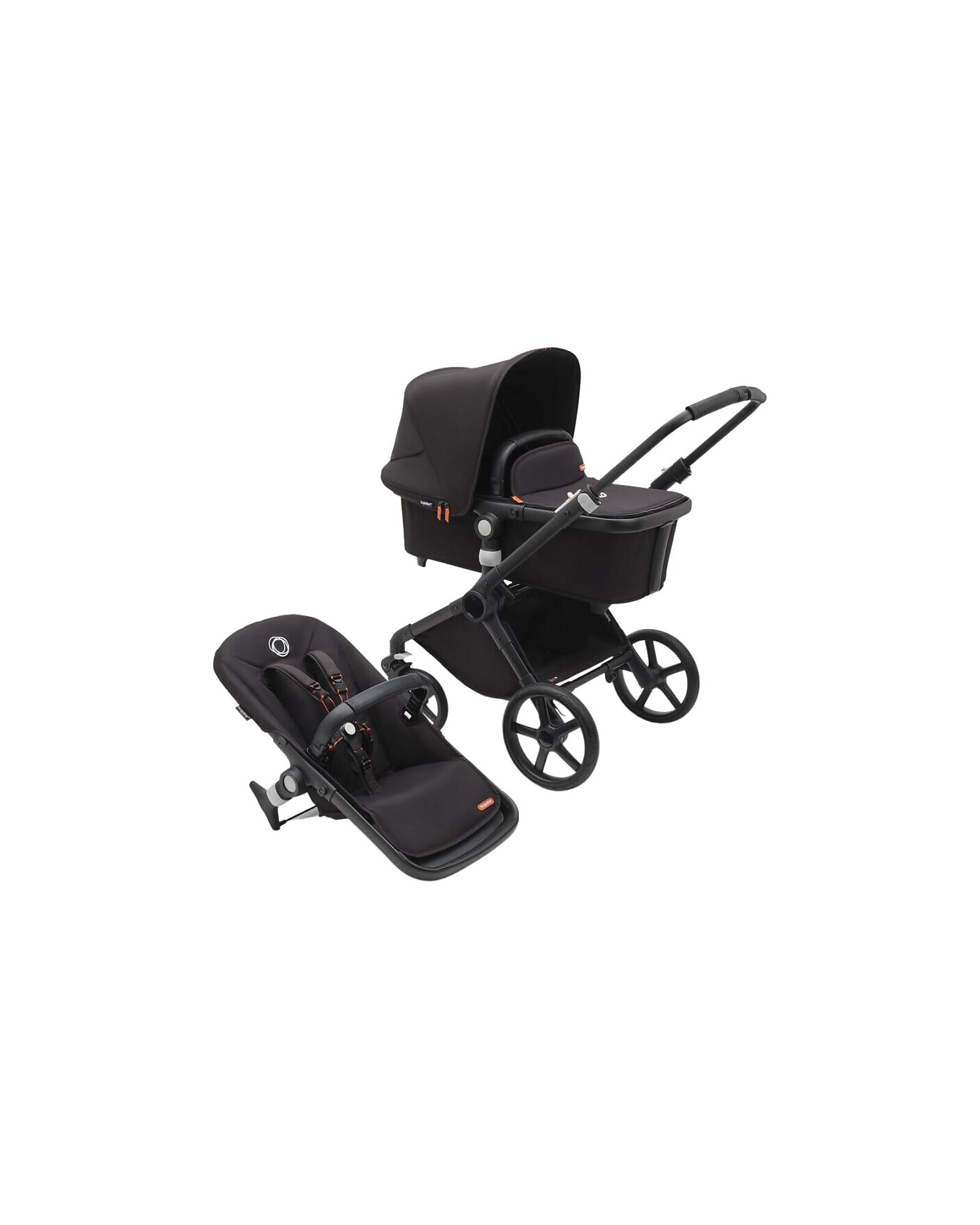 Bugaboo Fox 5 Graphite Chassis / Black Style Pack & CloudT Combo