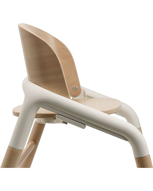 Bugaboo Giraffe Evolutionary Chair - Natural White - FSC Beech Wood and Sustainable Bio Plastic High Chairs