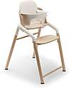 Bugaboo Giraffe Evolutionary Chair - Natural White - FSC Beech Wood and Sustainable Bio Plastic High Chairs