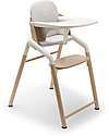 Bugaboo Giraffe Evolutionary Chair - Natural White - FSC Beech Wood and Sustainable Bio Plastic High Chairs