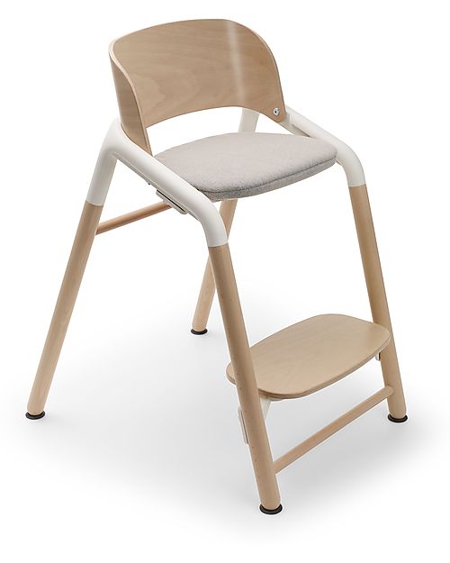 Bugaboo Giraffe Evolutionary Chair - Natural White - FSC Beech Wood and Sustainable Bio Plastic High Chairs