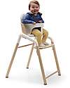 Bugaboo Giraffe Evolutionary Chair - Natural White - FSC Beech Wood and Sustainable Bio Plastic High Chairs