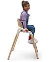 Bugaboo Giraffe Evolutionary Chair - Natural White - FSC Beech Wood and Sustainable Bio Plastic High Chairs