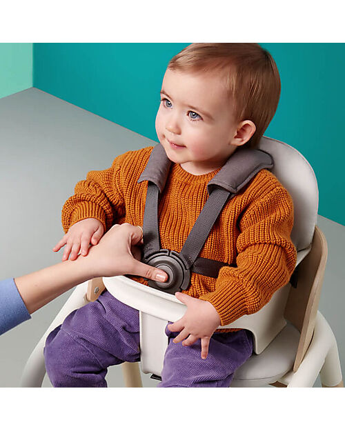 Bugaboo Giraffe Evolutionary Chair + Newborn Set + Rocker - Natural White -  FSC Beech Wood unisex (bambini)