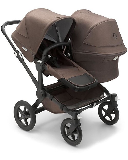 Bugaboo Pram/Stroller Donkey 5 Mineral Mono Complete - Black/Taupe - Converts in Duo in 3 Clicks! Double Pushchairs