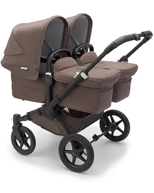 Bugaboo Pram/Stroller Donkey 5 Mineral Mono Complete - Black/Taupe - Converts in Duo in 3 Clicks! Double Pushchairs