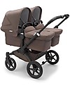 Bugaboo Pram/Stroller Donkey 5 Mineral Mono Complete - Black/Taupe - Converts in Duo in 3 Clicks! Double Pushchairs
